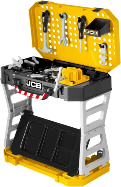 NEW JCB Pop-up Kids Toy Workbench with Tools