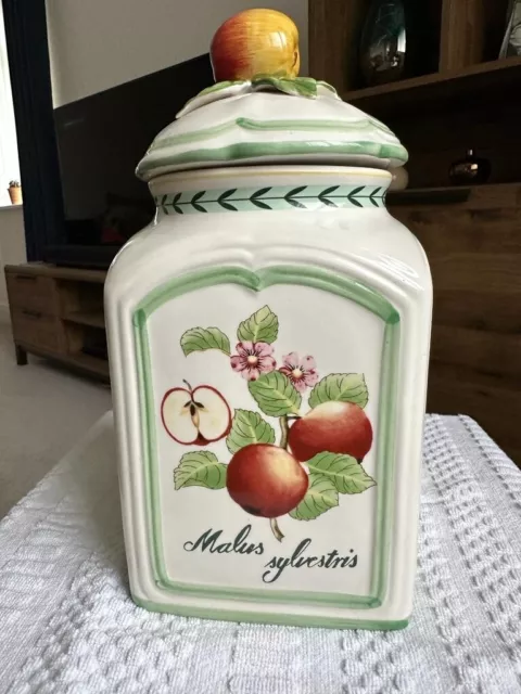 Villeroy & Boch French Garden Charm Canister with Apple Lid