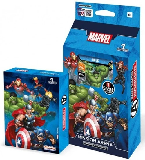 Mazzo Di Carte Marvel Mission Arena Trading Card Game Gioco Collezionabile Gcc