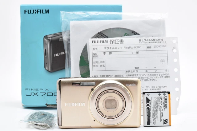 NEAR MINT] FUJIFILM FinePix JX700 Gold Digital Camera w/ Box