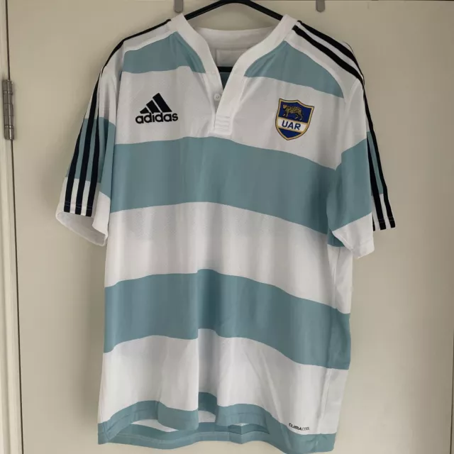 UAR Argentina Rugby Union Shirt Jersey Home Kit 2011 Adidas XL Rugby World Cup