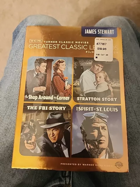 TCM Greatest Classic Legends: James Stewart - 4 Movies (4-Disc DVD Set) (New)