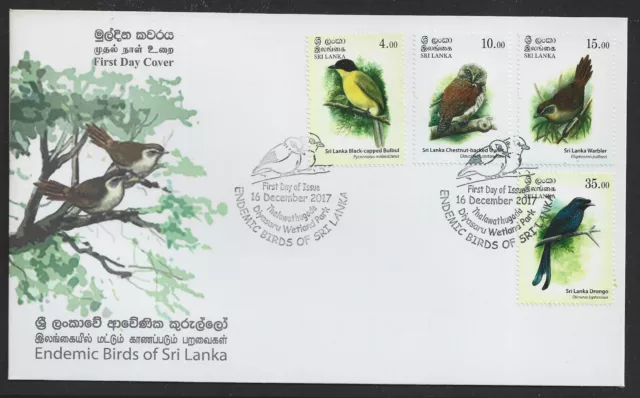 o292 SRI LANKKA/ Vögel MiNr 2189-92 A FDC