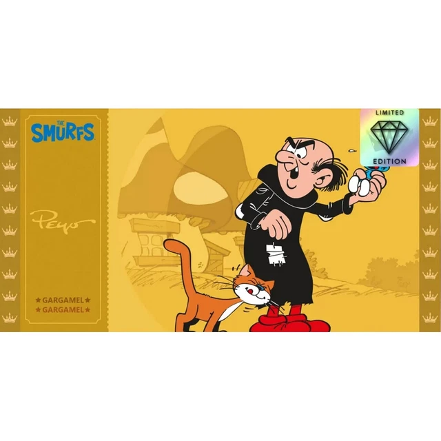 Collectible CK Golden Ticket The Smurfs (Gargamel and Azraël)