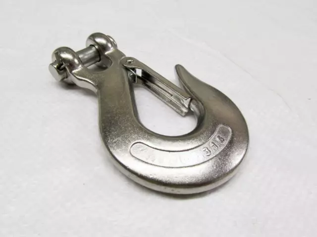 Clevis Slip Hook with Safety Latch Stainless Steel 6MM (Spring Sling Catch)