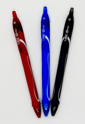 BIC Bic Gelocity Stylo-Plume à Bille Écriture 0.7 Penne À Snap Couleur Rouge Noir 