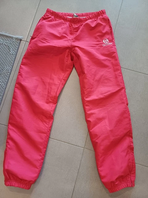 Jogging Vintage Sergio Tacchini Homme XL – Années 90, Violet, Chevilles Zippées, état Très Bon