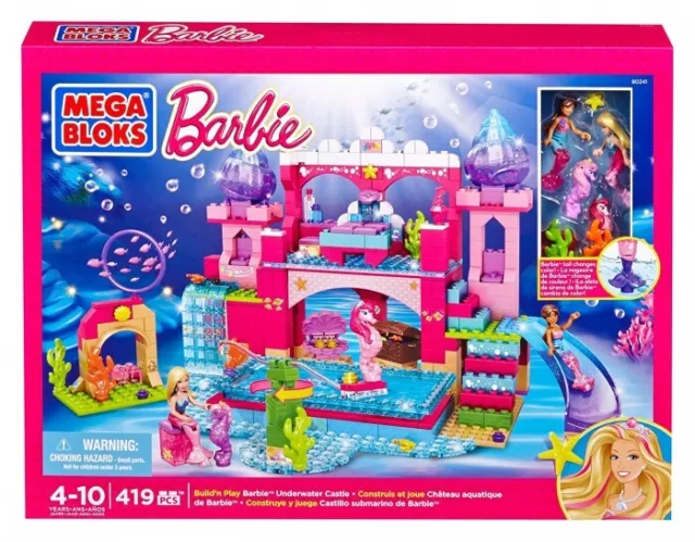 Mega Bloks Barbie's Build-N-Play Underwater Castle 80241