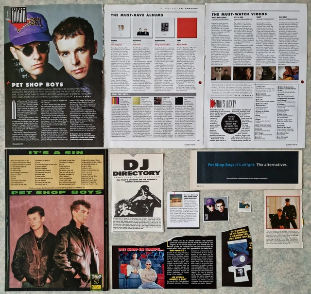 PET SHOP BOYS lot de presse clippings pack collection magazines