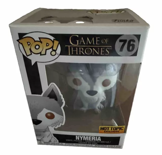 Funko Pop Game Of Thrones Hot Topic Exclusive Nymeria #76