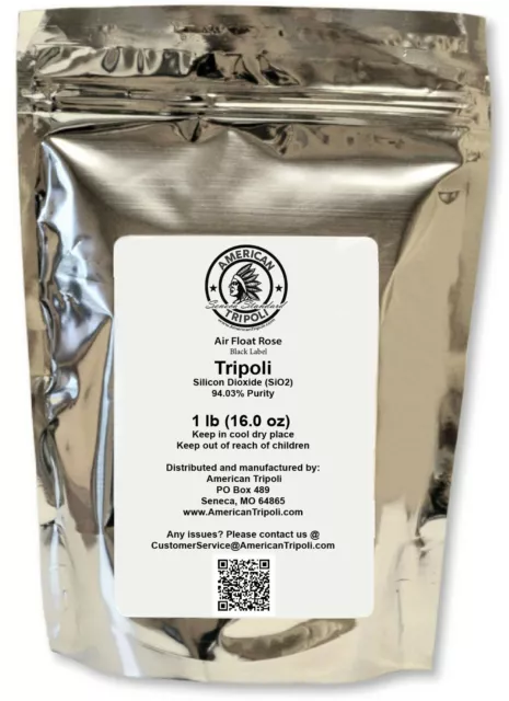 Air Float Rose Fine Tripoli Powder - 94% Silicon Dioxide - Pharmaceutical Grade
