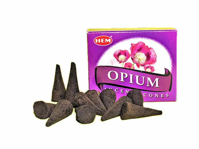 Encens Indien Fleurs d'Opium en cônes - Relaxation, détente