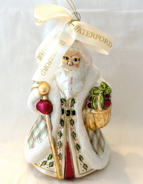 Waterford Holiday Heirlooms Old World Santa Blown Glass Ornament 2003