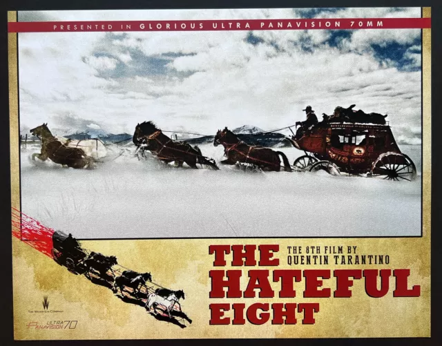 THE HATEFUL EIGHT (2015) Quentin Tarantino, Roadshow lobby card SET!