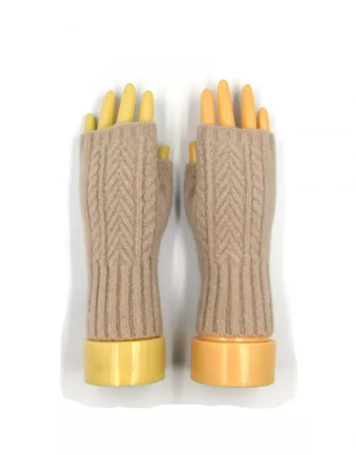 Cashmere Blend Winter Fingerless Knitted Gloves Ladies/Girls