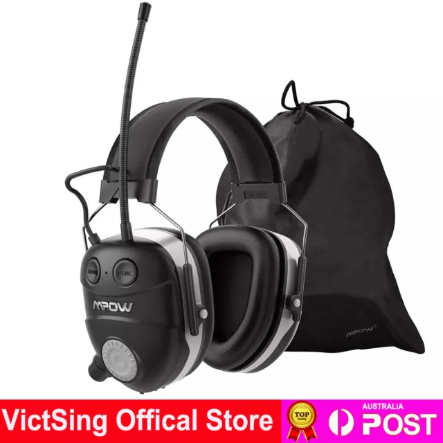 Mpow Bluetooth Ear Muffs AM/FM Radio Noise Reduction Safety Protection Earmuffs