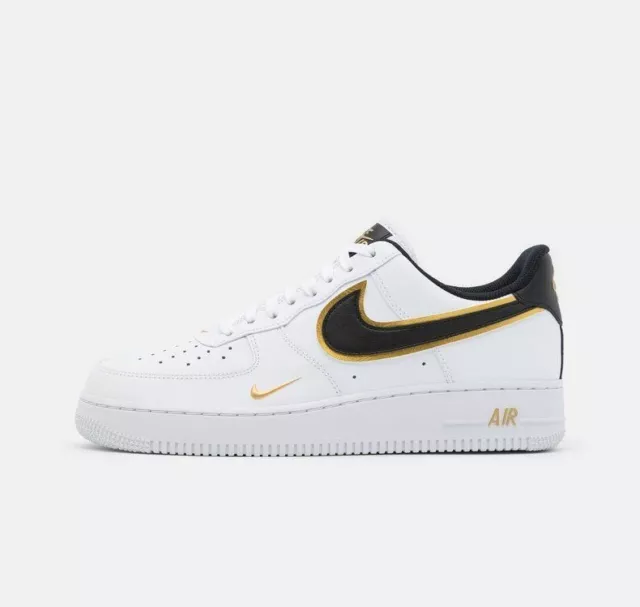 Nike Air Force 1 Low '07 LV8 Double Swoosh White Metallic Gold (GS)