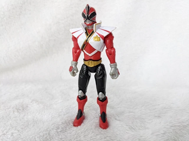 MMPR POWER RANGERS Super Samurai Mega Red Fire Ranger 4.5” Figure ...
