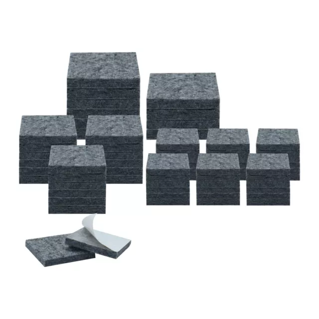 Felt Furniture Pad Self Adhesive Anti-scratch for Floor Protector Grey 76pcs