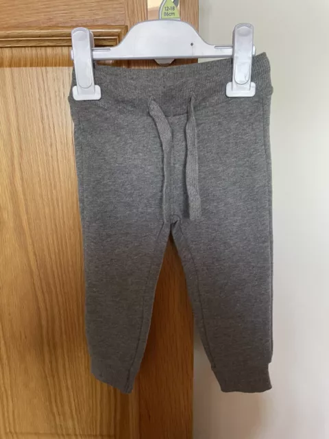 united colours of benetton baby Boy grey Cotton joggers/trousers Age 1 Year BNWT