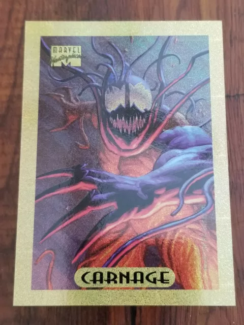 1994 Marvel Masterpieces Gold Holofoil Carnage #2 Card