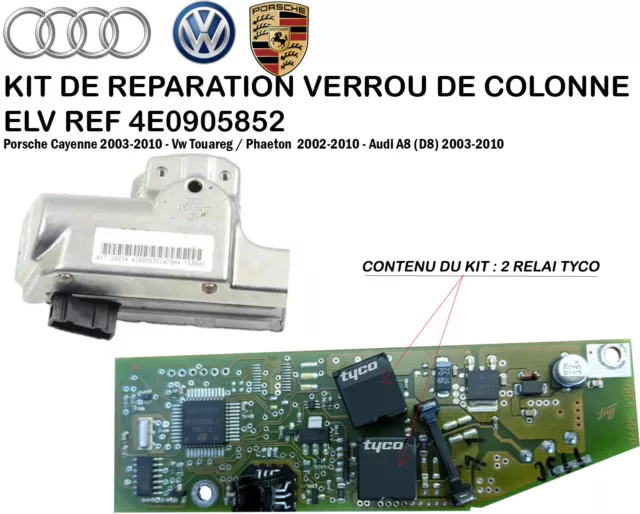 Kit Reparation Verrou De Colonne Elv 4E0905852 Vw Touareg - Audi  A8 - Cayenne