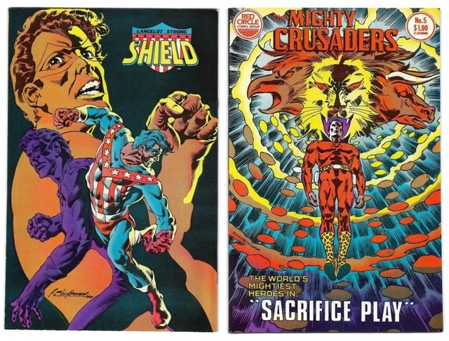 Mighty Crusaders #5 : VF/NM : "Sacrifice Play!" : Original Shield