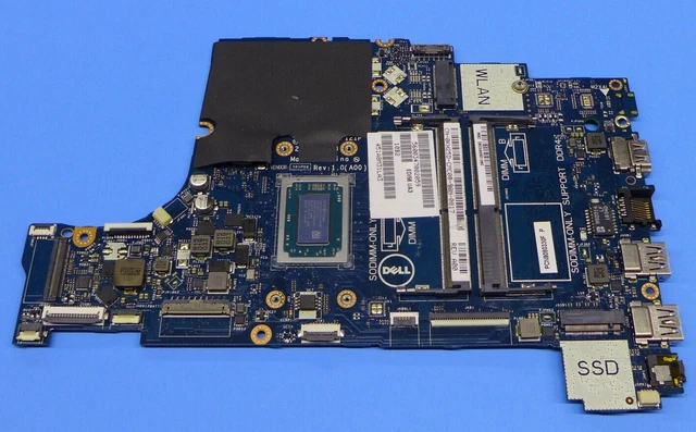 Dell Inspiron 15 3585 Motherboard AMD Ryzen 3 2200U 2.5GHz LA-F121P KH25D