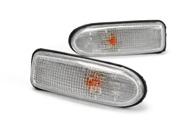 For Nissan Sunny Pulsar N14 Y10 90-00 Side Indicators Repeaters Set Pair Clear 2