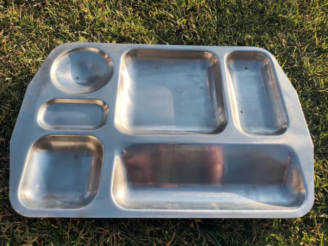 Military stainless steel tray for food comunist period