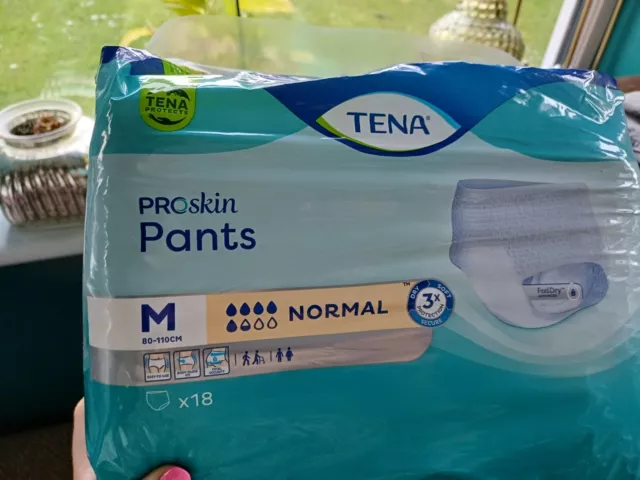 TENA PROSKIN PANTS Normal Incontinence Pull-ups Pant Medium Size Pack ...