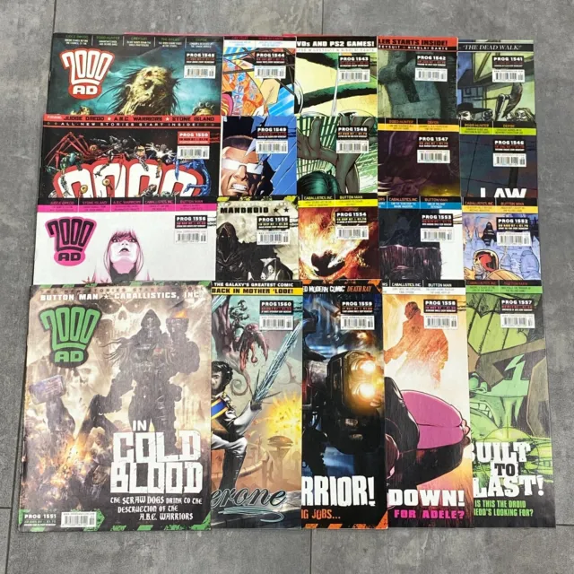 2000Ad Comicbuch Posten 20 Fragen Richter Dredd Abc Robots Rogue Trooper