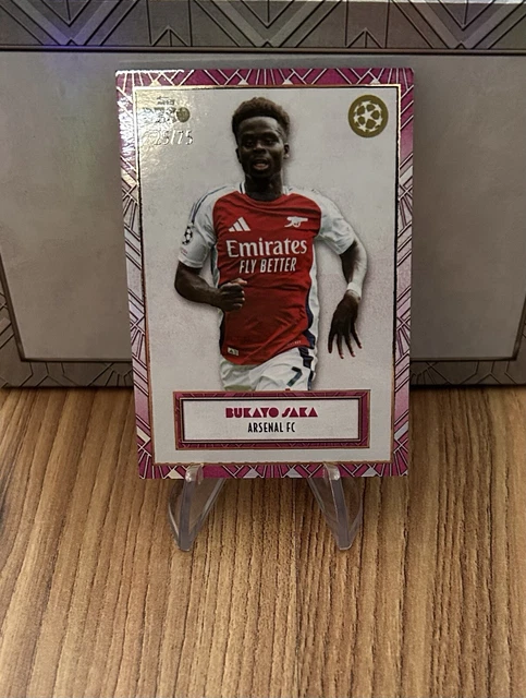 Carte Topps UCC 2024-25 – Arsenal Saka Odegaard Martinelli /36 – Edition Limitée