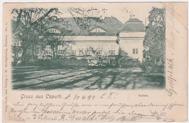 Ak   Gruss aus  CAPUTH  an der Havel     1899