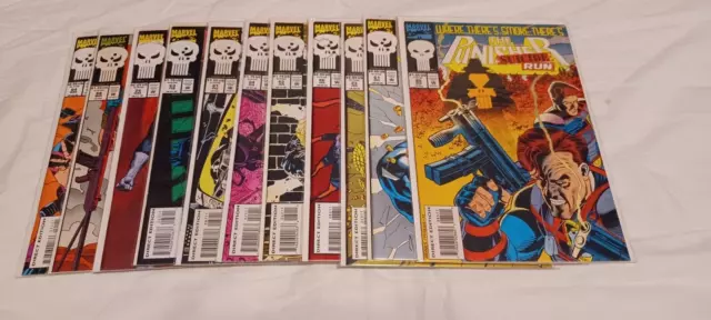 Marvel The PUNISHER lot Suicide Run 0-10 Complete 1993 War Journal Zone Foil