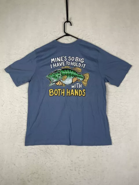 BASS PRO SHOPS Mens T-Shirt XL Graphic Fishing Mines So Big Blue $19.99 -  PicClick