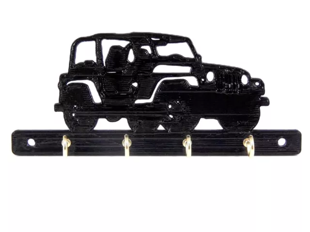 Jeep Key Rack Hanger Holder Wall Mount Organizer Entryway Home Storage Hooks