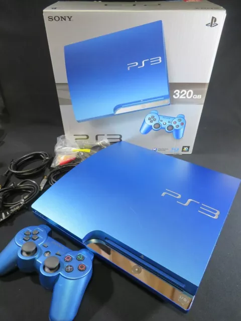 Sony Playstation 3 (PS3) Slim Splash Blue LIMITED EDITION – RetroPixl