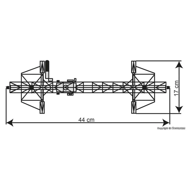 Kibri 38543 1/87 Maquette Ho Kit Grue Portique Pour Scierie H0 3