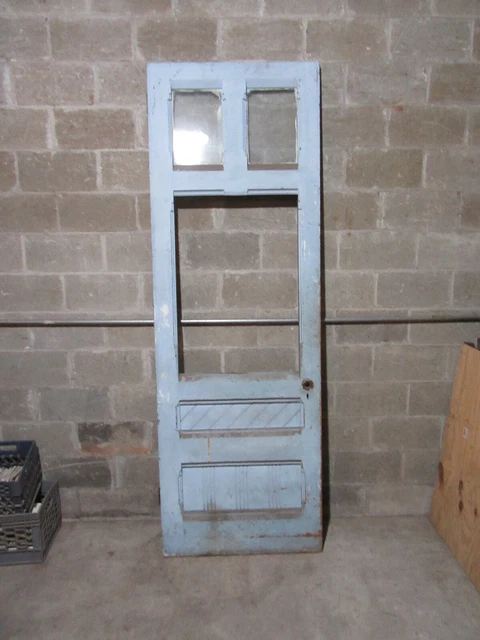 ~ ORNATE ANTIQUE VICTORIAN DOOR ~ 32.75 x 96.25 ~ ARCHITECTURAL SALVAGE ~