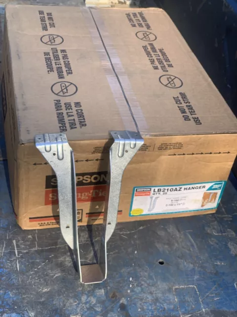 Simpson LB210AZ 2X10 Top Flange Joist Hangers Zmax - Box of 25