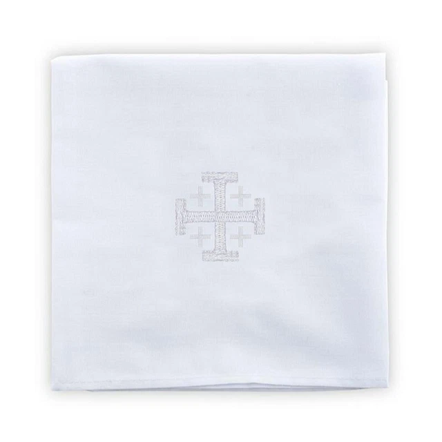 Polyester Coton Blend Jérusalem Croix Caporal Taille 45.7cm Sq Paquet De 4