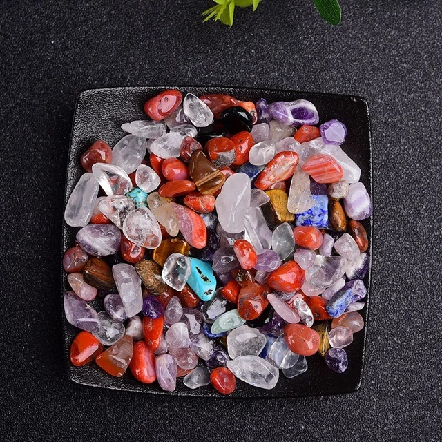 100 g Piedras de Cristal Natural Acuario Decoración Hogar Hogar Piscina Decoración