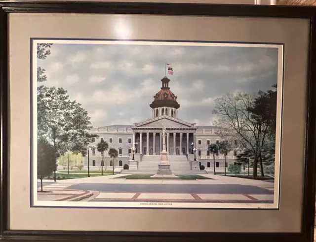 1998 Signed & Numbered (105/1500) SC Artist George Griff, SC State House Print