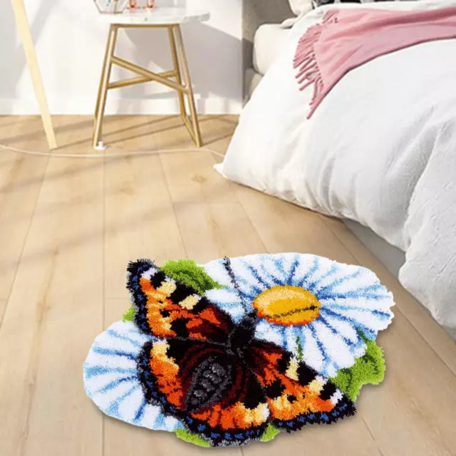 2x loquet créatif bricolage tapis faisant Kit bricolage tapis Crochet fil  Kits Crochet tapis travail décoration