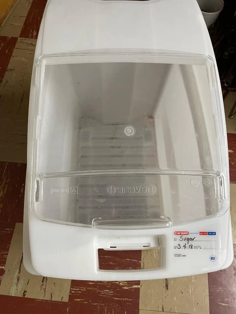 Araven 21 Gallon Commercial Ingredient Bins, with lids and wheels