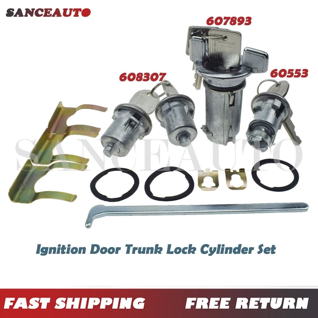 NEW FOR CHEVY Pontiac Buick Ignition Door Trunk Lock Switch Cylinder W/ Keys Set 49.23