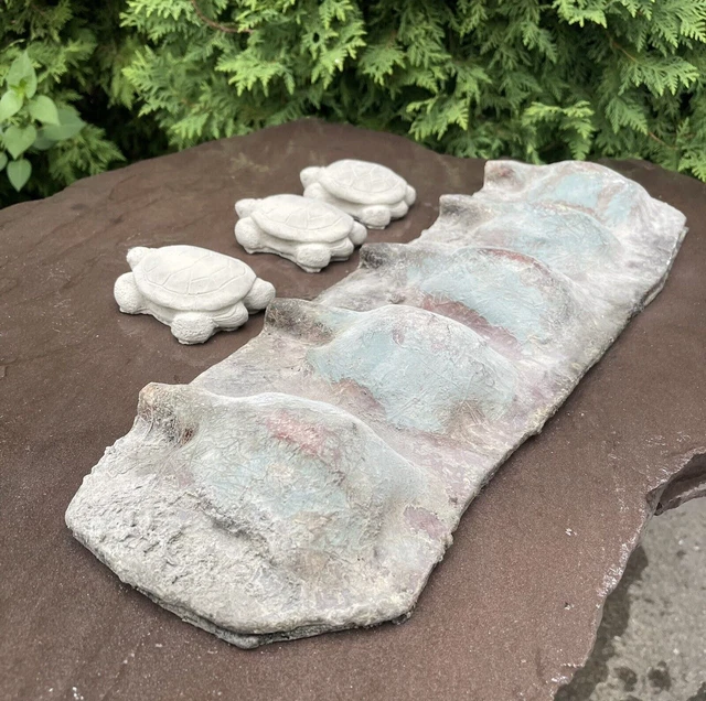 FIBERGLASS LATEX CONCRETE Mold Cement Turtle Statue Rubber Cast Plaster