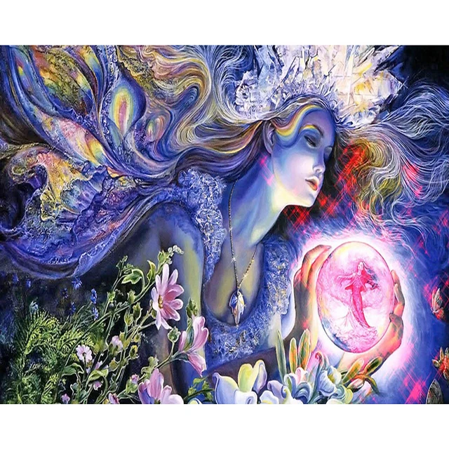 Forest Goddess Oil Paint By Numbers Kit DIY Home Decoration Gift Wall Pictures F