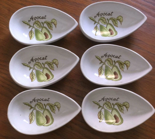 Service à Avocat 12 Coupelles En Céramique - Idéal Pour Tapas Et Présentations